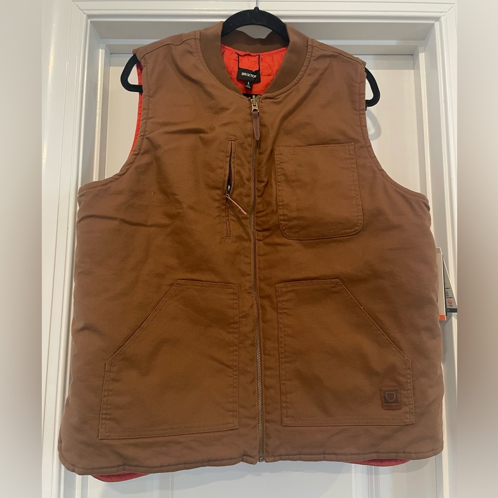 NWT Brixton Abraham Reversible Vest - Size Large